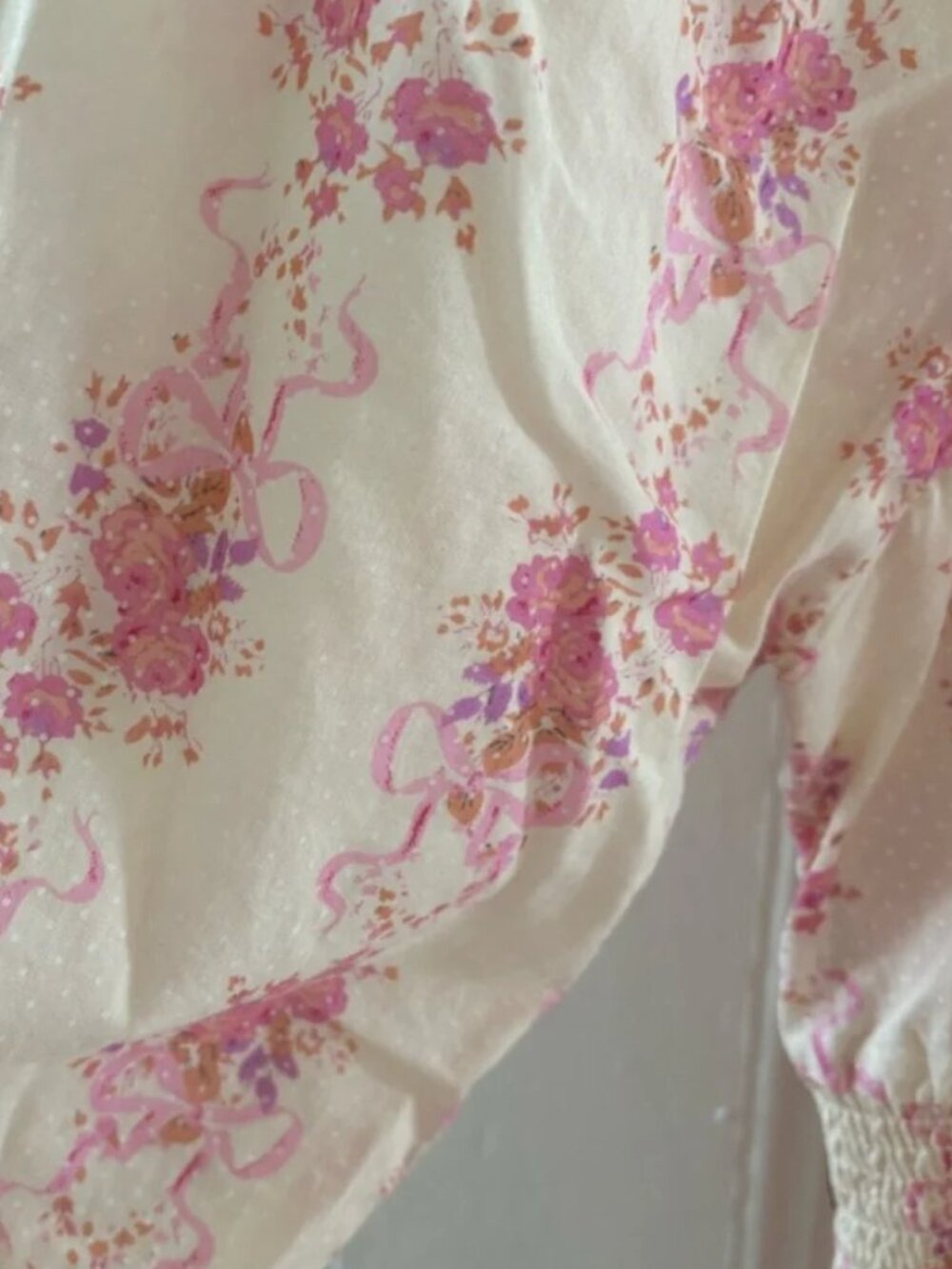 LOVESHACKFANCY Firefly Maxi Dress Pink floral Ethereal flowy summer dainty MED - Picture 13 of 14